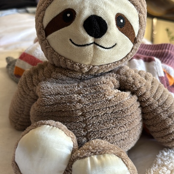 Cuddly Sloth Plush Toy - Brown and Cream - Picture 2 of 4